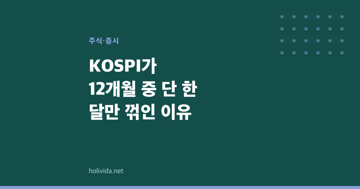 KOSPI가 12개월 중 단 한 달만 꺾인 이유